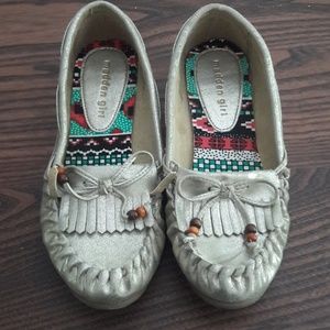 Madden girl gold moccasins